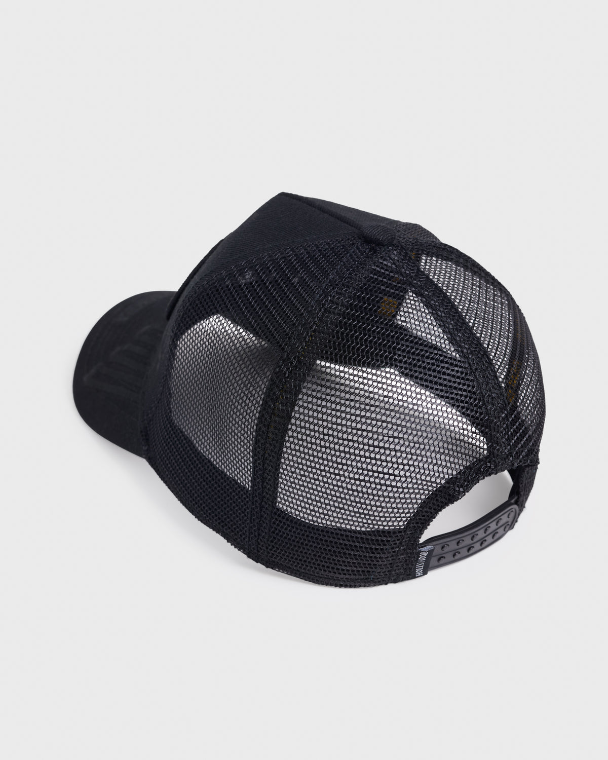 Stacked Logos Trucker - Blackout - Back