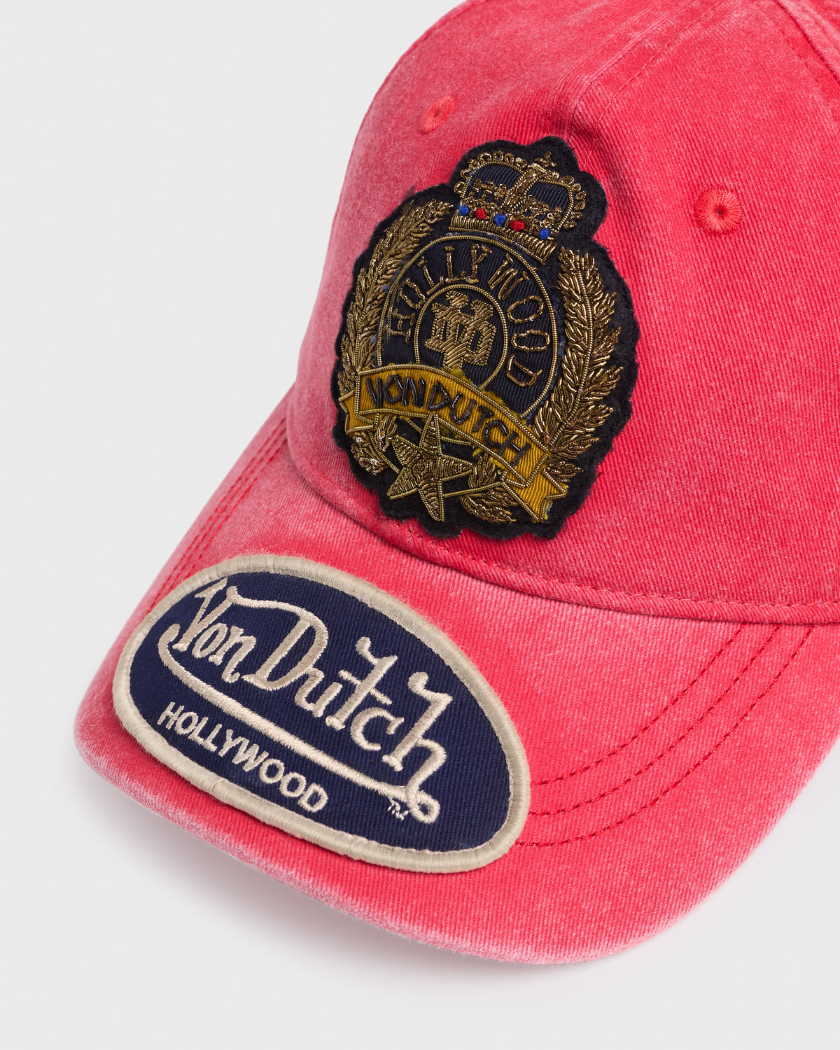 Bullion Dad Hat - Red - Detail